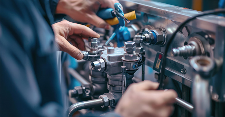 Onderhoud van een compressorruimte